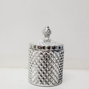 gcc16-SV : Regina Vintage jar - Shiny Silver (NOT DISHWASHER SAFE) 