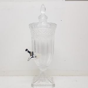 gcc8807 : 1.8L Buckingham embossed glass drink dispenser - S  