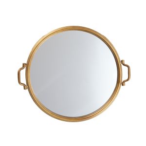 L28 : Trevi Round Gold Ornate Mirrored Serving Tray **DISCONTINUED UNTIL FURTHER NOTICE**