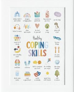 AG132 : 40x50cm Mounted Print - COPING SKILLS 