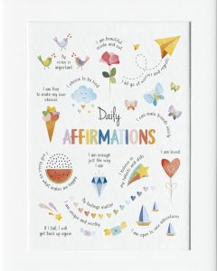 AG133 : 40x50cm Mounted Print -  AFFIRMATIONS 