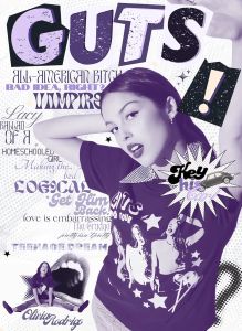 AG229 : 40x50cm Mounted Print : Olivia Rodrigo - Guts 1