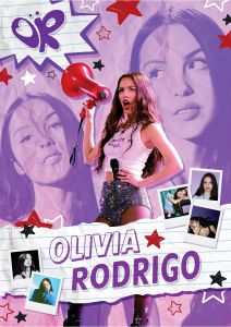AG230 : 40x50cm Mounted Print: Olivia Rodrigo - Guts Megaphone