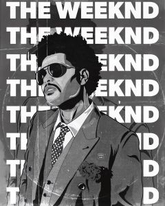 AG231 : 40x50cm Mounted Print : The Weekend -  Pose