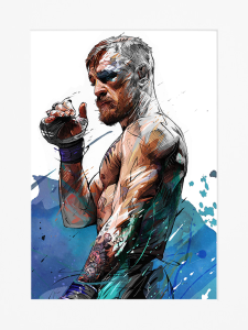 AG236 : 40x50cm Mounted Print : Connor Macgregor - Fight Pose