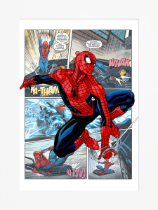 AG237 : 40x50cm Mounted Print : Spiderman Comic
