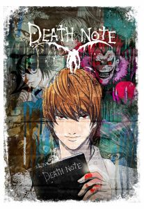 AG241 : 40x50cm Mounted Print : Death Note Comic