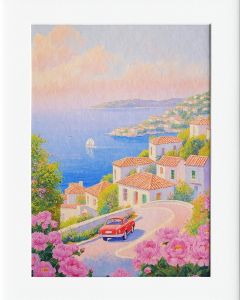 40x50cm Mounted Print : Monet - Amalfi Coast