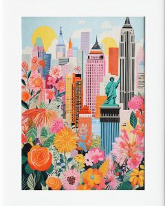 40x50cm Mounted Print : Monet - New York