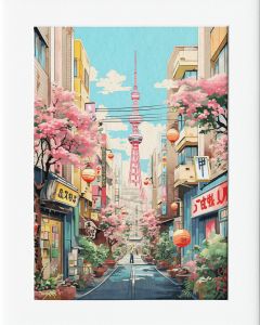 40x50cm Mounted Print : Monet - Tokyo