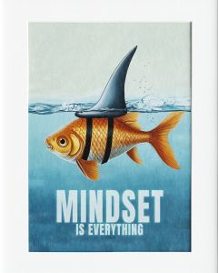 40x50cm Mounted Print Motivation : Fish - Mindset