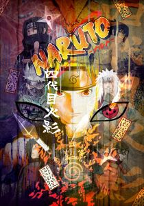 40x50cm Mounted Print : Anime - Naruto