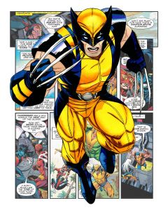 40x50cm Mounted Print : Marvel - Wolverine