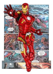 40x50cm Mounted Print : Marvel - Iron Man