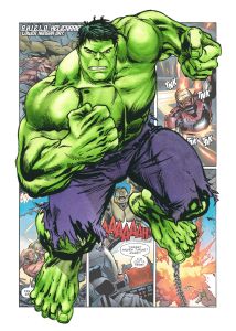 40x50cm Mounted Print : Marvel - Hulk