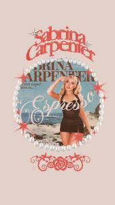 40x50cm Mounted Print :  Sabrina Carpenter Espresso