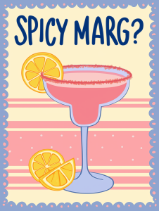 40x50cm Mounted Print : Spicy Marg ?