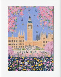 40x50cm Mounted Print :  London - Big Ben Westminster