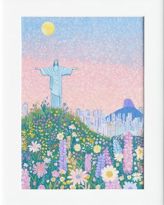 40x50cm Mounted Print : Rio - Christ the Redeemer