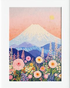 40x50cm Mounted Print : Japan Mt. Fuji