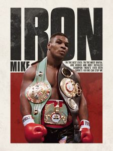 40x50cm Mounted Print : Iron Mike Tyson