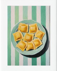 40x50cm Mounted Print : Ravioli Plate