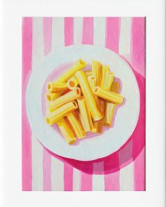 40x50cm Mounted Print : Penne Plate