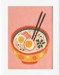 40x50cm Mounted Print : Ramen Art