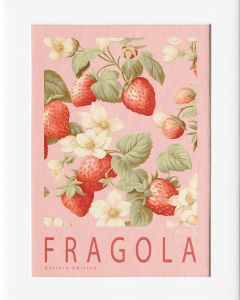 40x50cm Mounted Print :  Italian Edition - No.1 Fragola _ Strawberries 