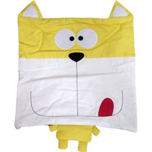 chillybaby animal pillow - yellow DOG HEAD