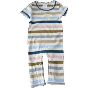 CBS15 : chillibaby cotton boys long leg body suit - multi color w/cream stripes