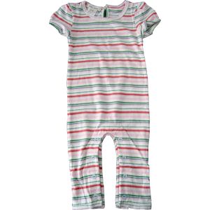 CBS18 : chillibaby cotton girls long leg body suit - multi color thin light yellow stripes