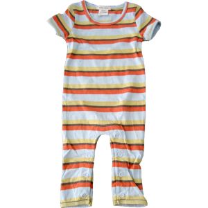 CBS3 : chillibaby cotton boys long leg body suit - multi color w/orange stripes