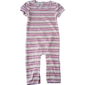 CBS8 : chillibaby cotton girls long leg body suit - pinks striped cream