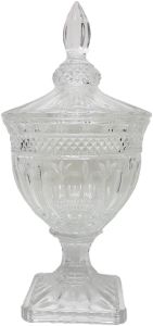 gcc083L : Buckingham crystal glass jar - Large 