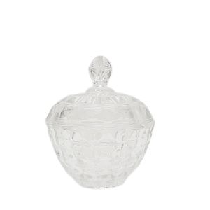gcc37 : Claudia  glass jar small - clear **SOLDOUT UNTIL FURTHER NOTICE**