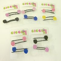 strawberry shape polkadot bobby pin set/4