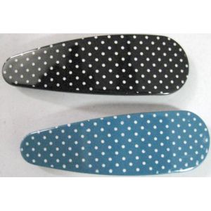 Giggle me set/2 - polkadot long hair clip