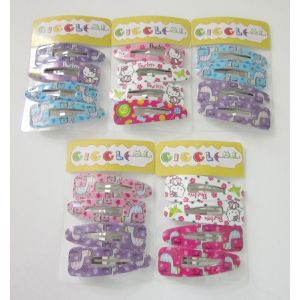 assorted carton animal hair clip set/4