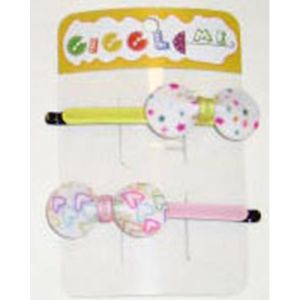bowtie shaped hair slide set/2