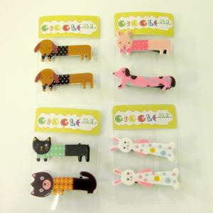 long body various animal hair slide set/2
