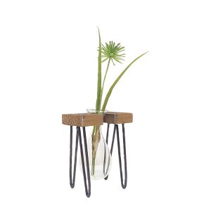 JKW204-21 : Haley propagation stand / wooden single vase