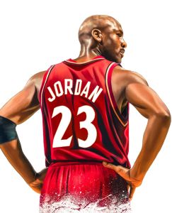 AG211 : 40x50cm Mounted Print : MJ - 23 Back Pose