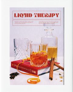 AG073 : 40x50cm Mounted Print - LIQUID THERAPY