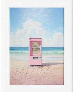 AG029 : 40x50cm Mounted Print - PINK VENDING 