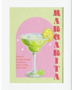 AG067 : 40x50cm Mounted Print - MARGARITA GREEN
