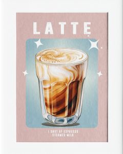 AG069 : 40x50cm Mounted Print - LATTE