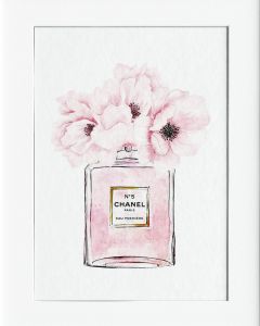 AG042 : 40x50cm Mounted Print - PINK PERFUME