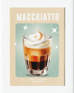AG068 : 40x50cm Mounted Print - MACCHIATO 