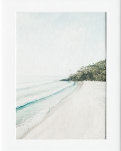 AG027 : 40x50cm Mounted Print - WHITE BEACH